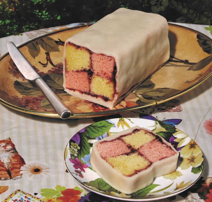 Blue & Pink Battenburg Cake - TeaTime Magazine