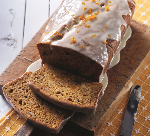 Drizzled Pumpkin & Orange Tea Loaf