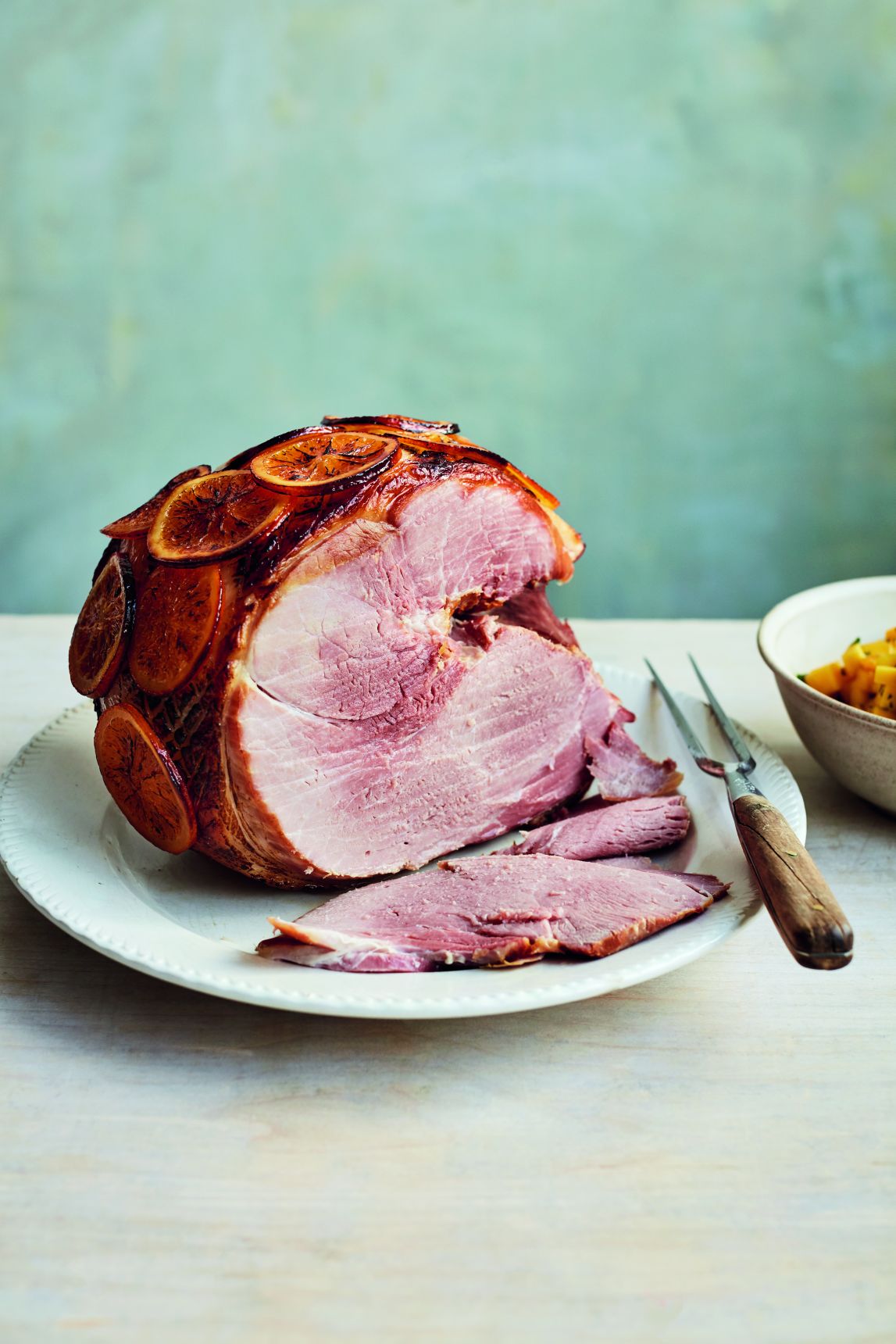 Mary Berry’s Orange-glazed Ham with Mango & Orange Salsa