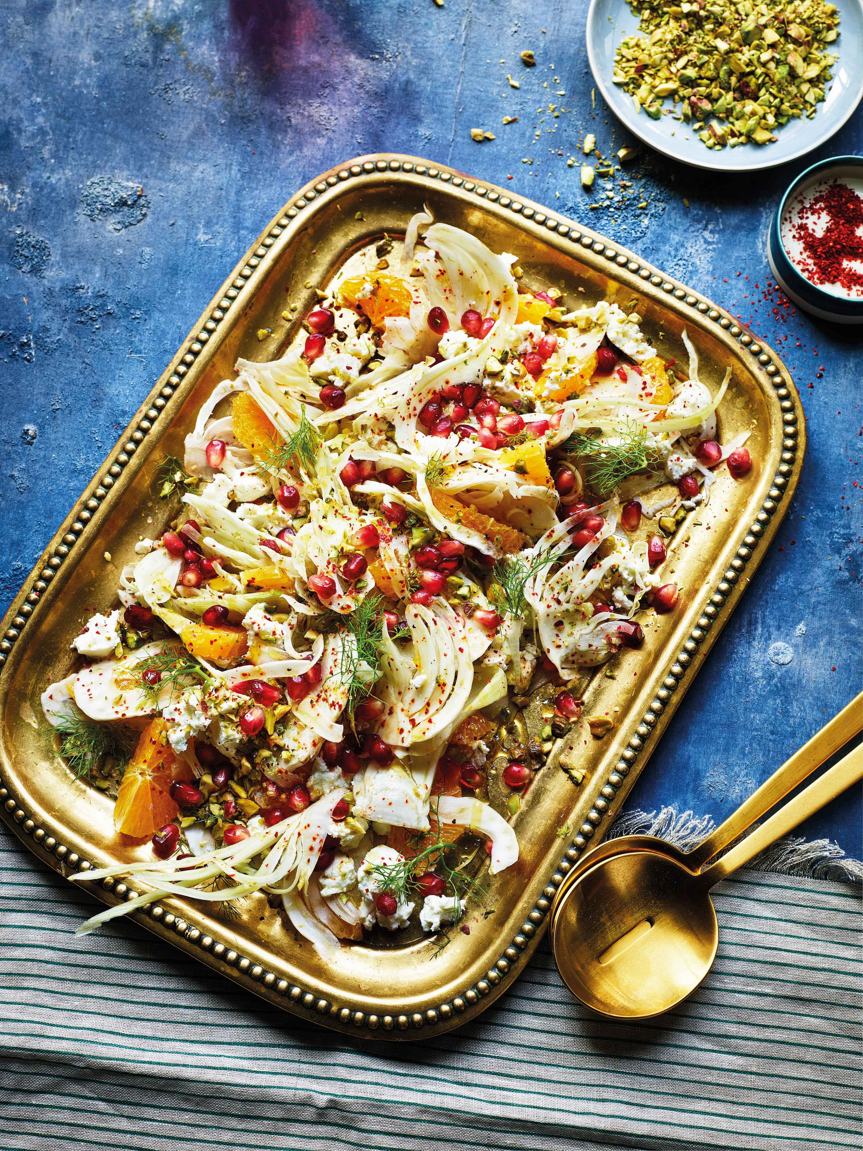 Fennel, Feta, Orange & Pistachio Salad