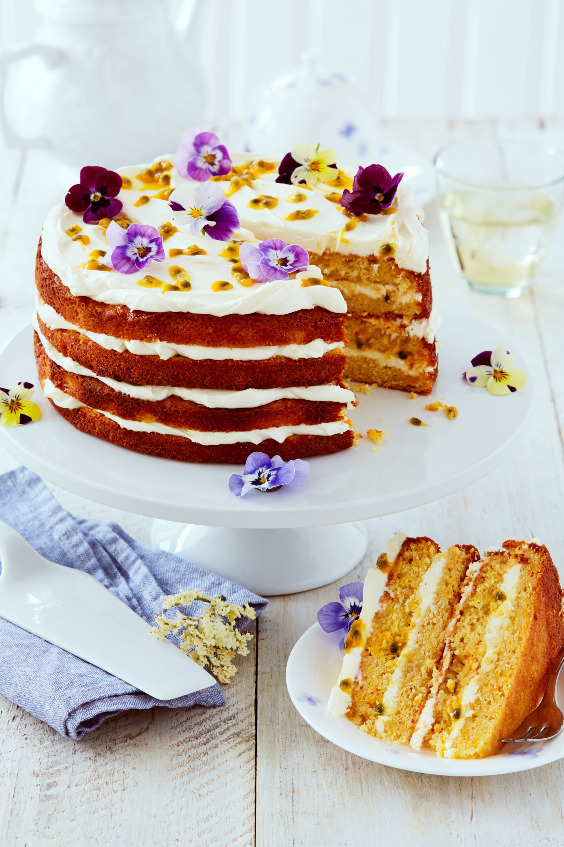 Elderflower, Orange & Passion Fruit Layer Cake