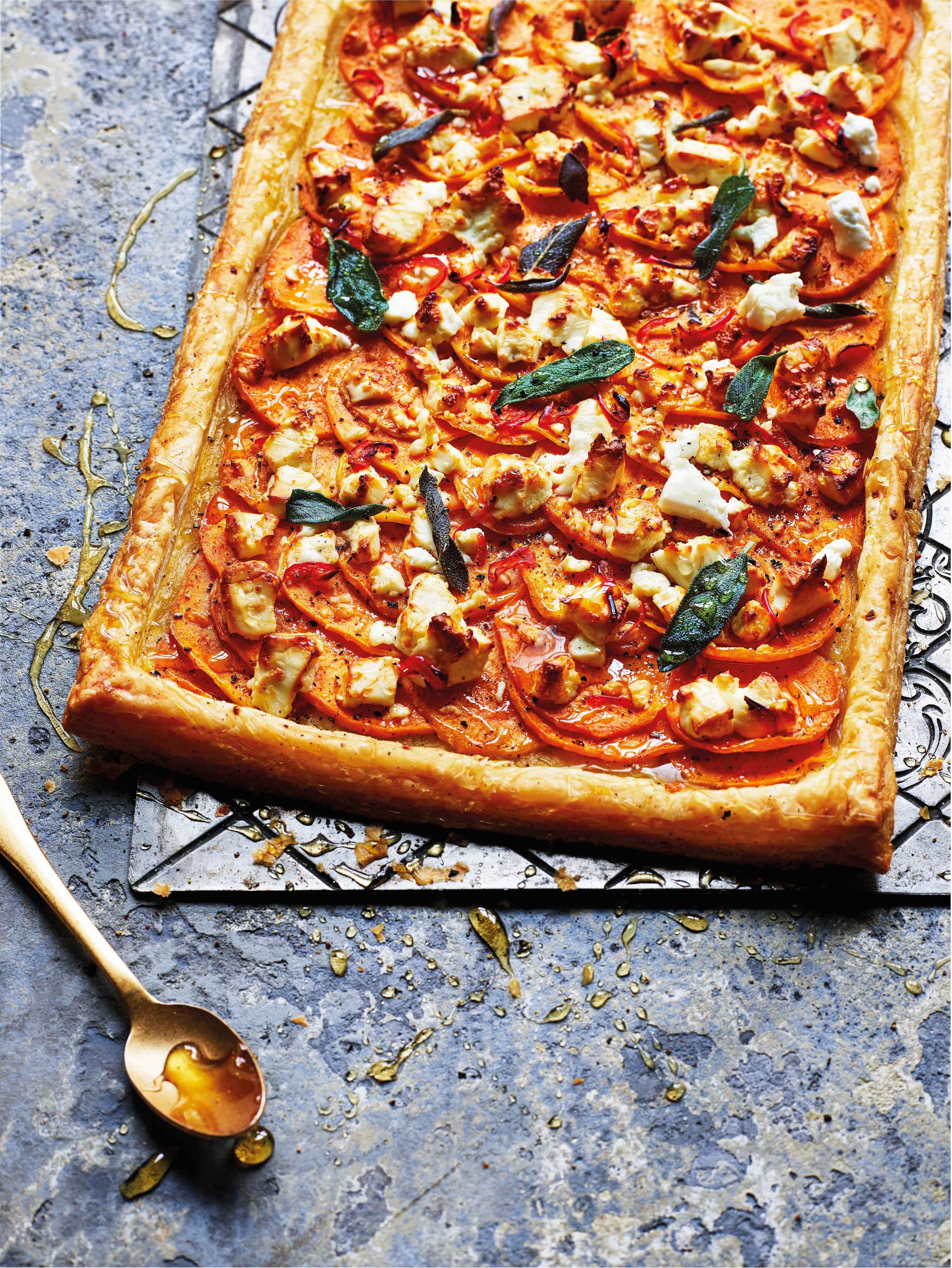 Sweet Potato, Sage & Feta Tart