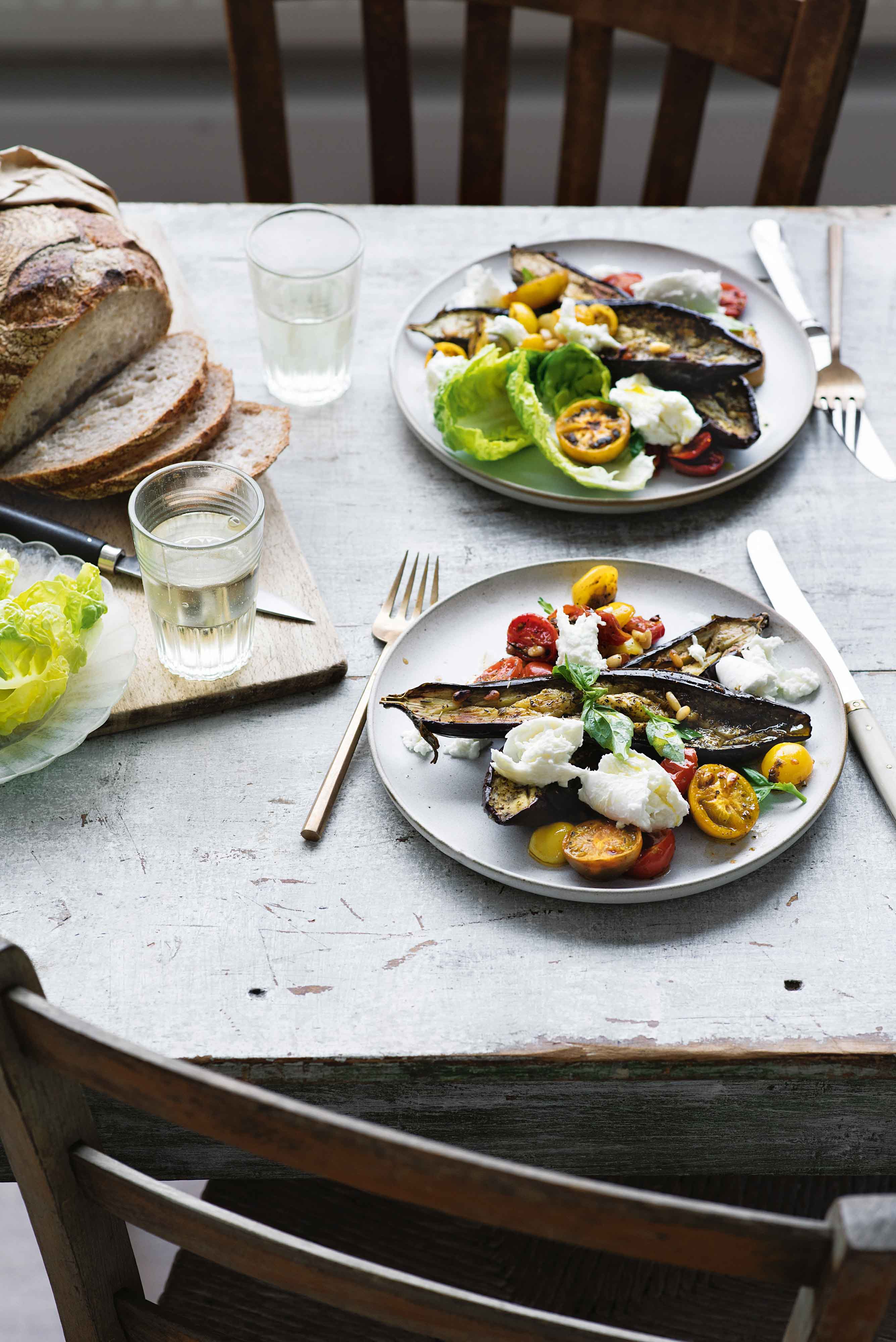 Baked Aubergines & Mozzarella