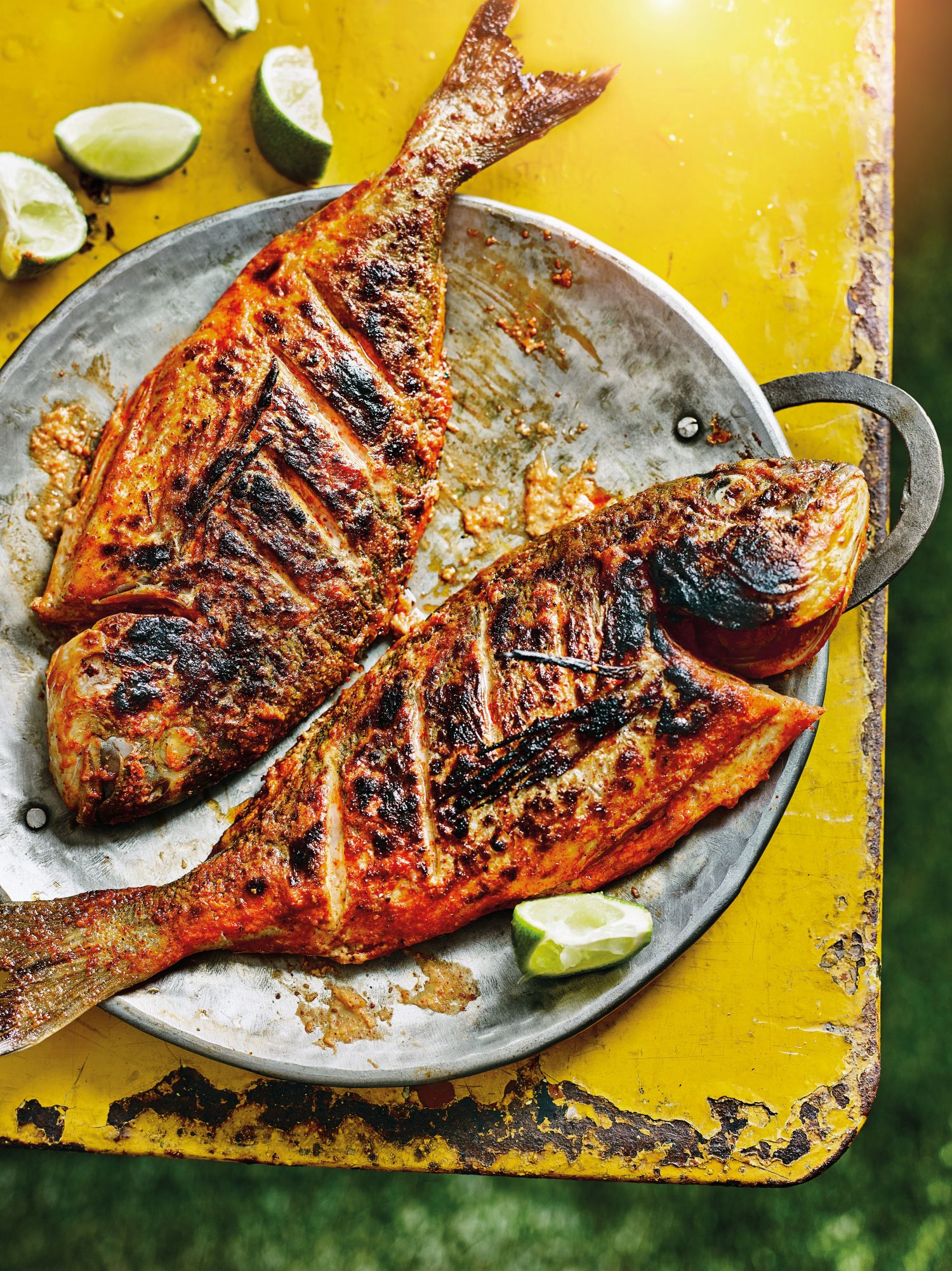 Barbecued Tandoori-Style Sea Bream