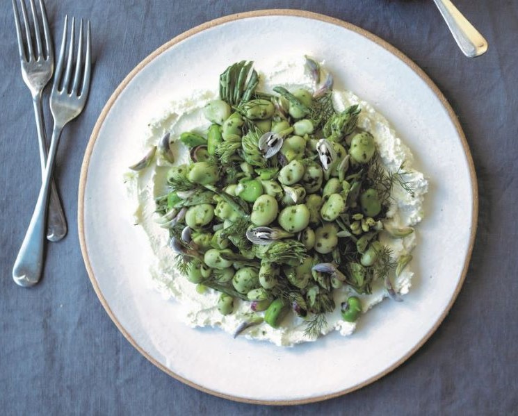 Broad Bean Salad & Goat’s Cheese