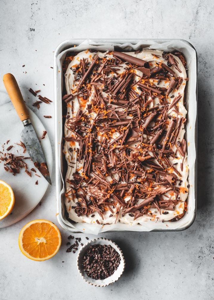 Edd Kimber’s Chocolate & Cardamom Carrot Cake with Brown Butter Cream Cheese Frosting