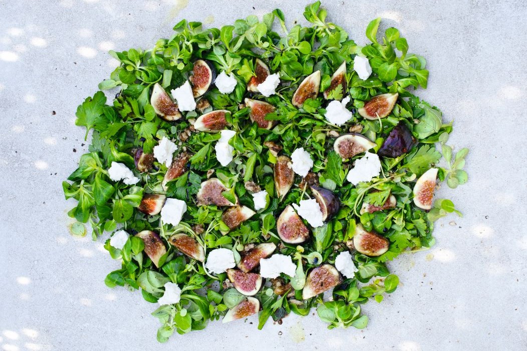 Fig, Goat’s Cheese & Herb Salad