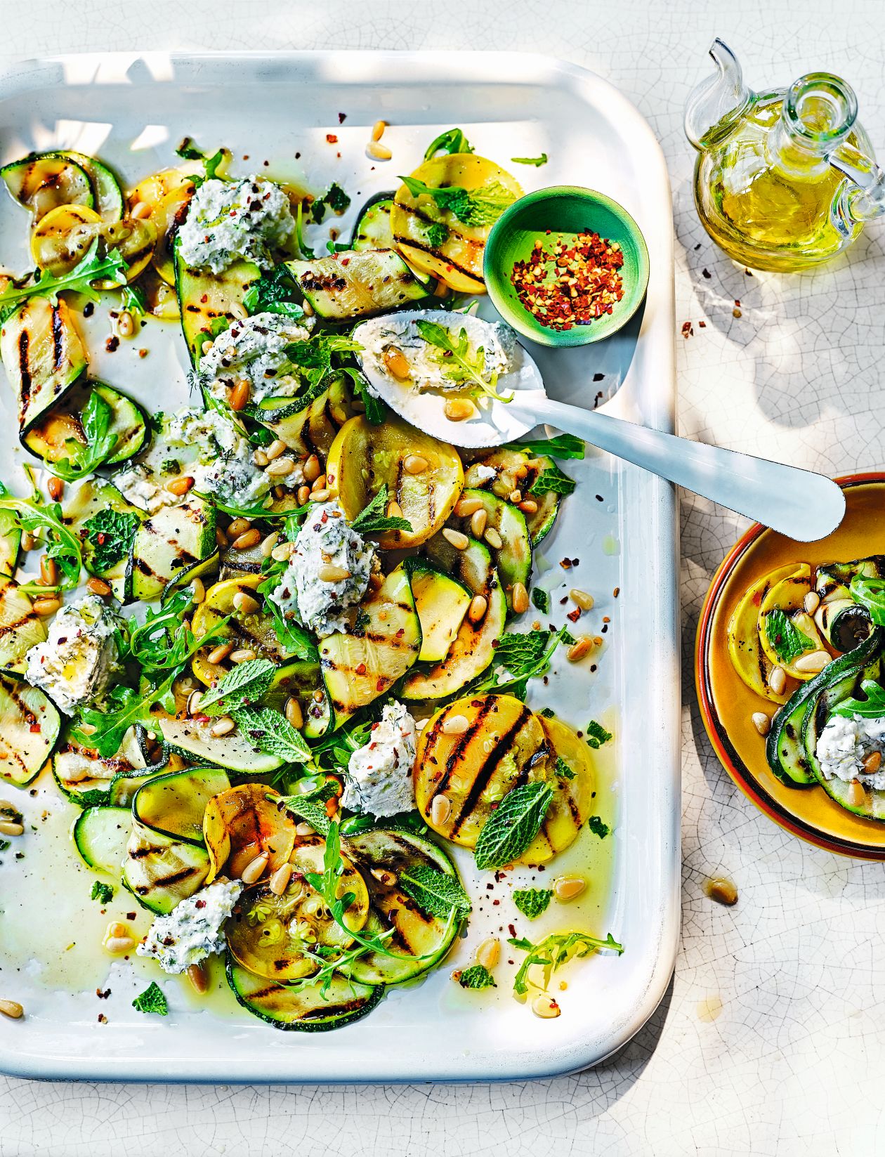 Grilled Courgettes with Ricotta