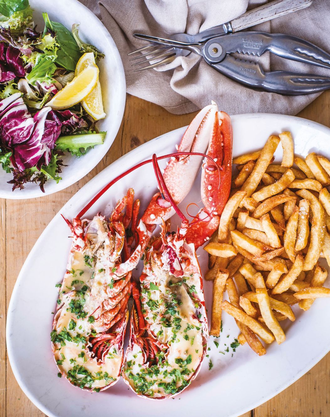 Lobster with Chips