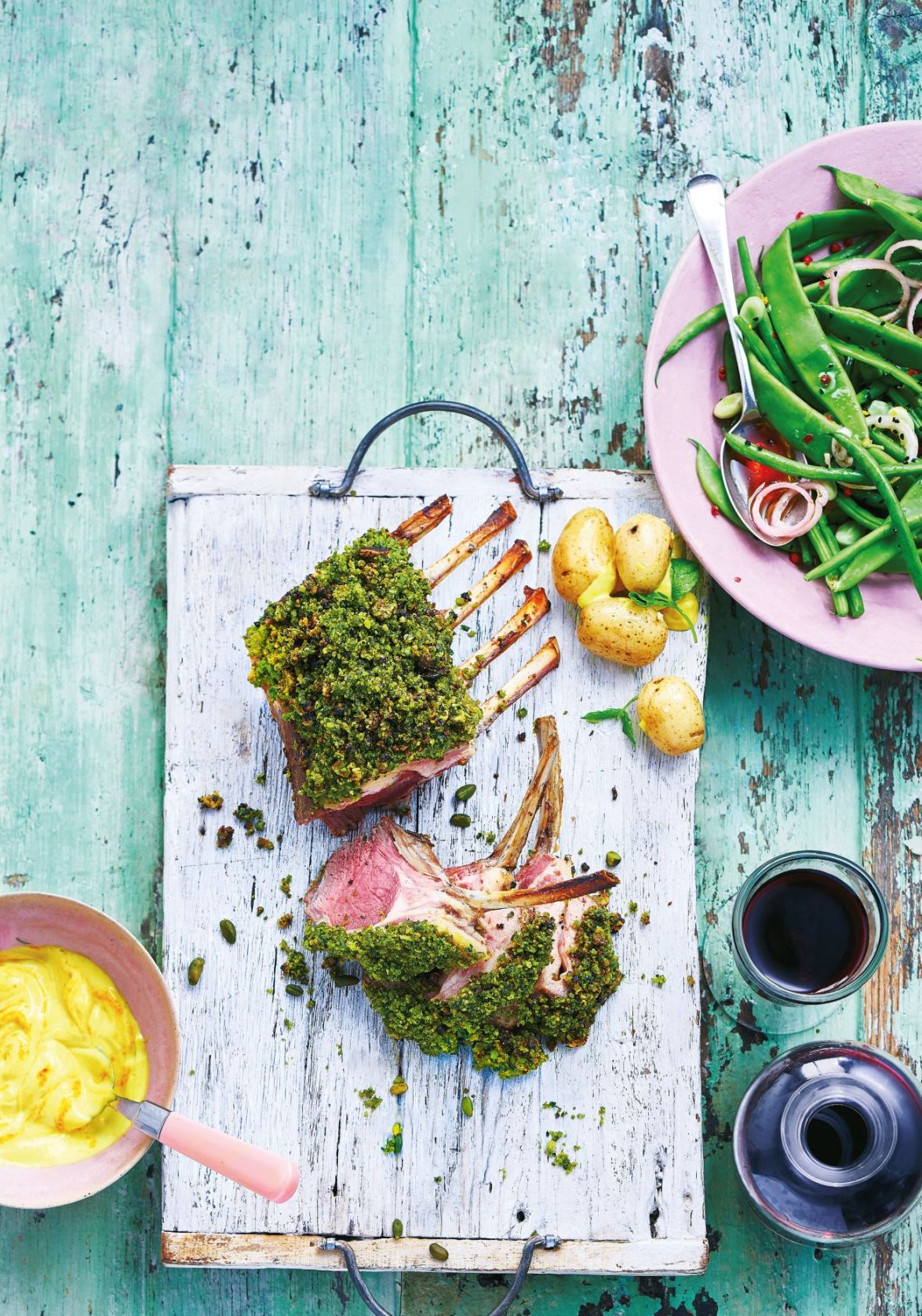 Pistachio Crusted Rack of Spring Lamb