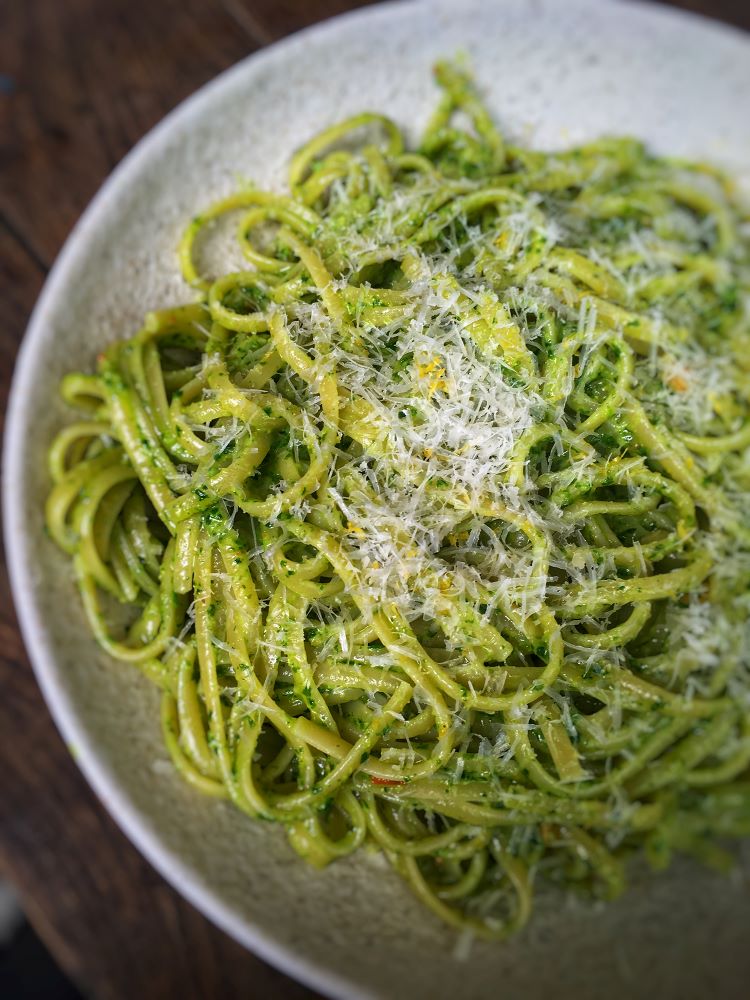 Linguine with Wild Garlic Pesto