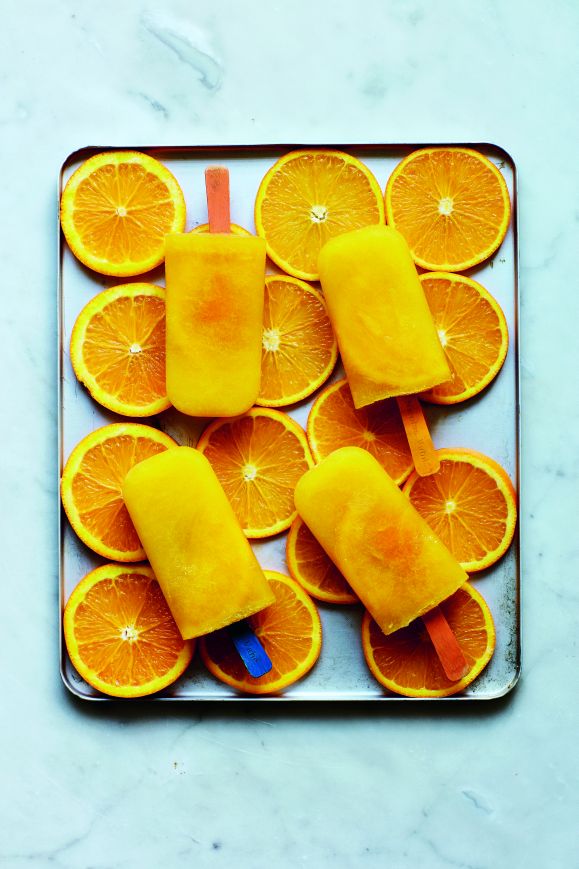 Two Ingredient Orange Lollies