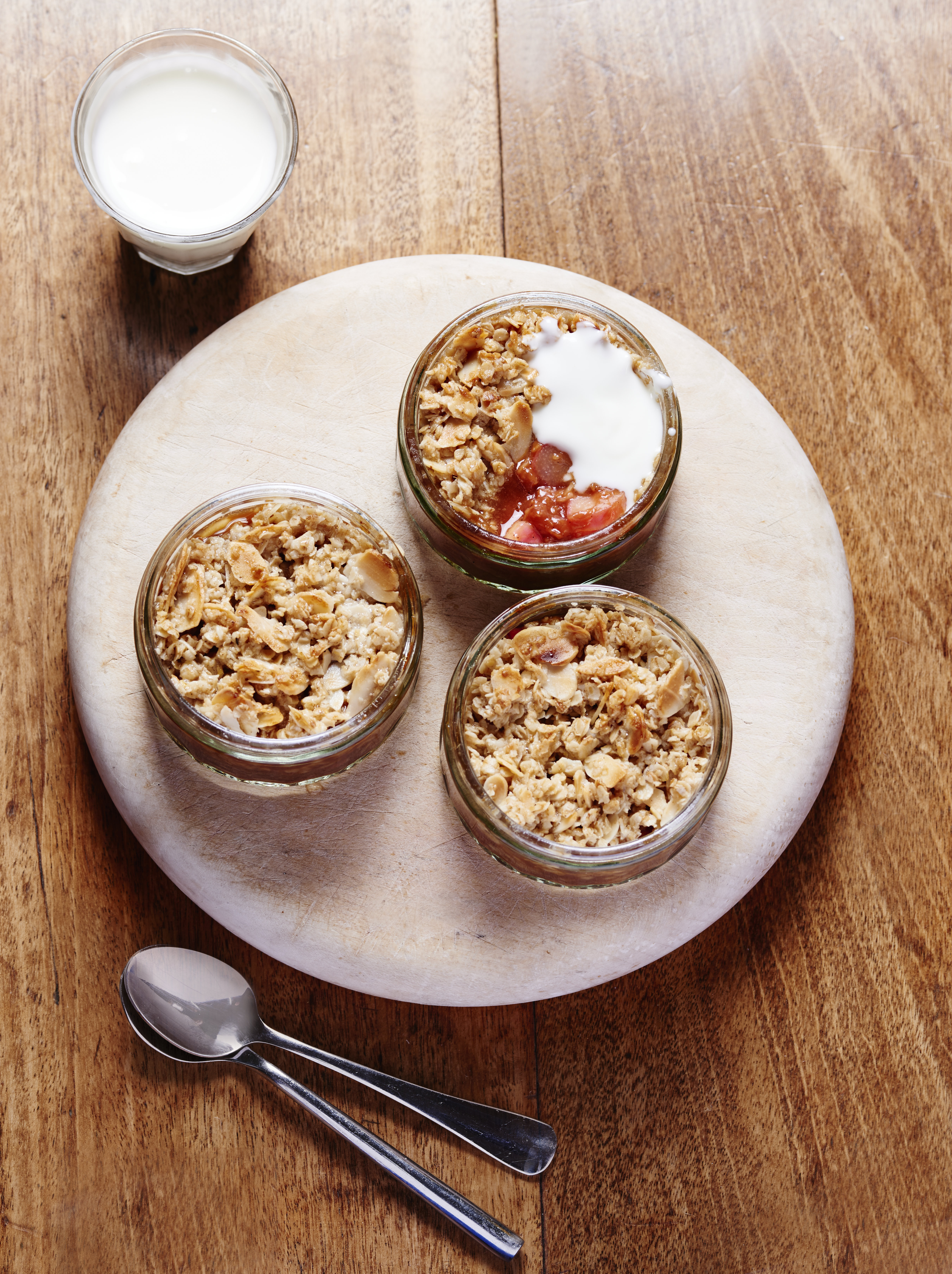 Madeleine Shaw’s Organic Rhubarb and Apple Crumbles