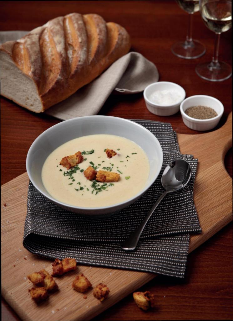 Creamy Celery Soup with Stilton Cheese