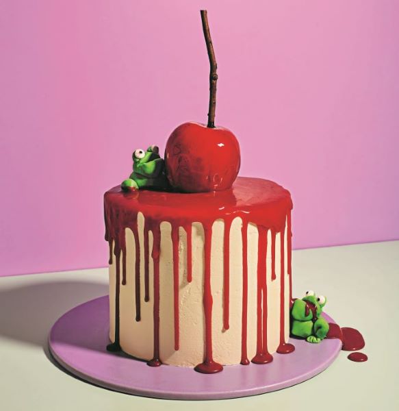 Kim Joy’s Poison Apple Halloween Cake