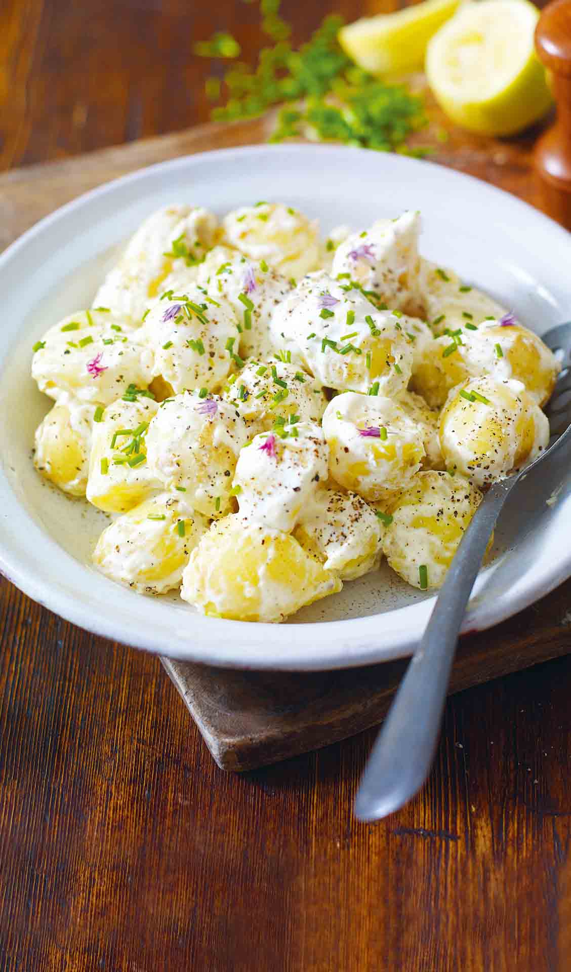 Wild Garlic Potato Salad