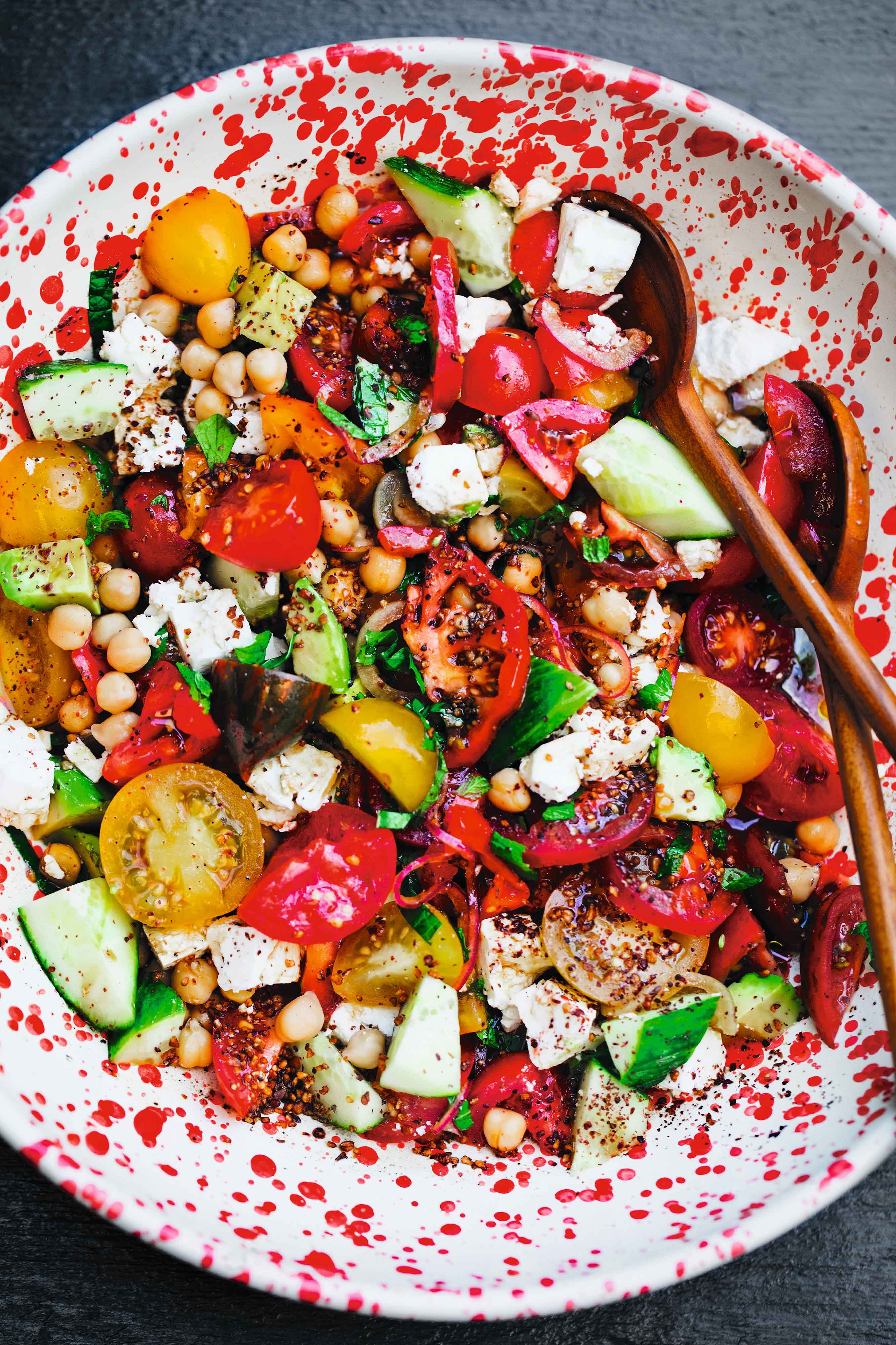 Tomato, Chickpea & Feta Salad