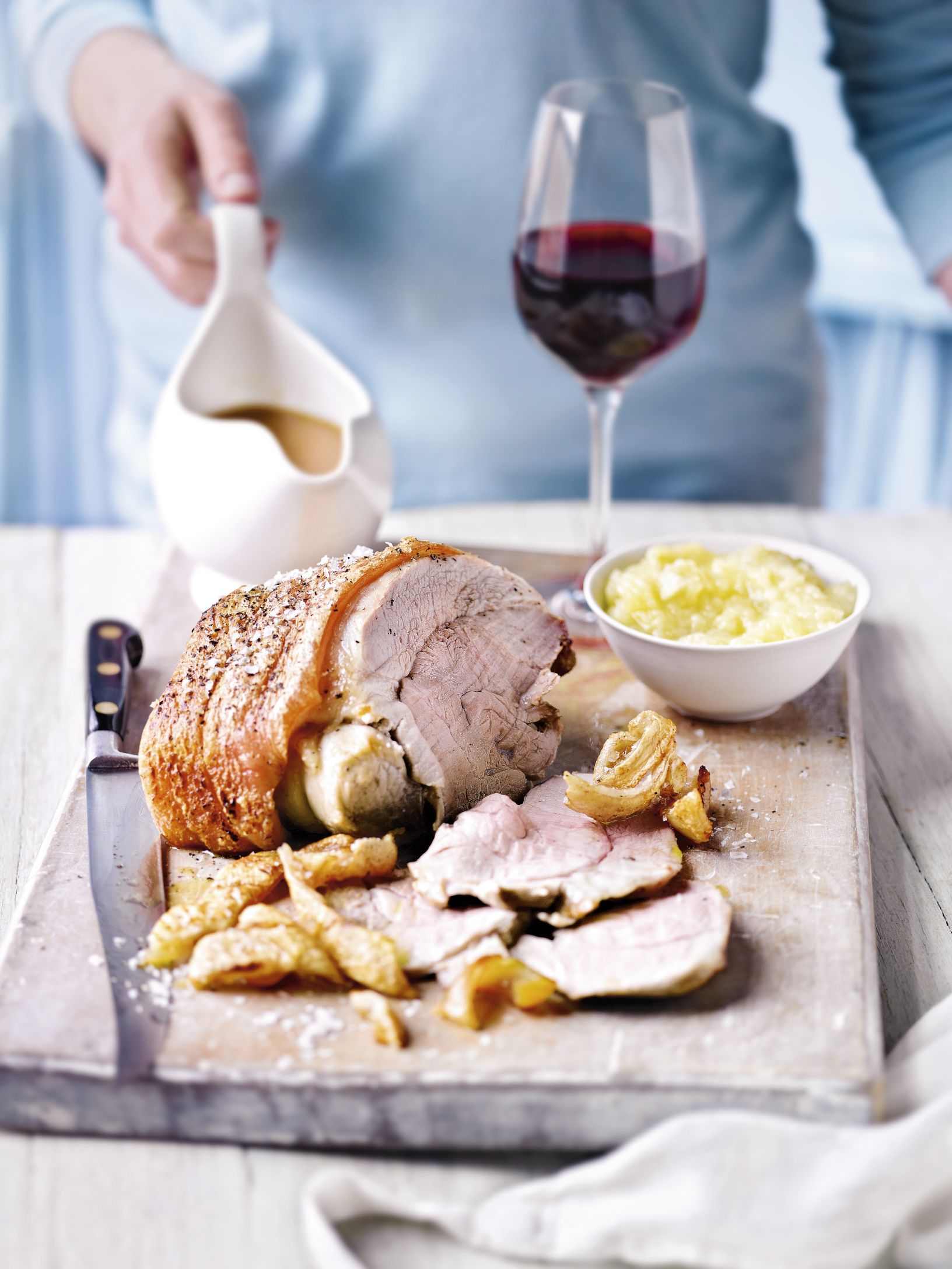 Roast Pork with Perfect Crackling & Apple Sauce