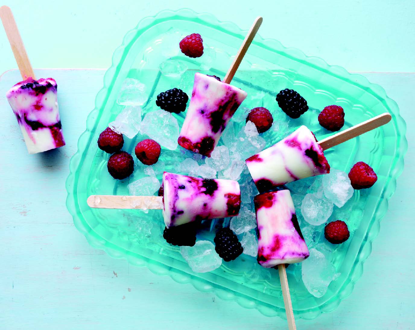 Summer Berry Swirled Lollies