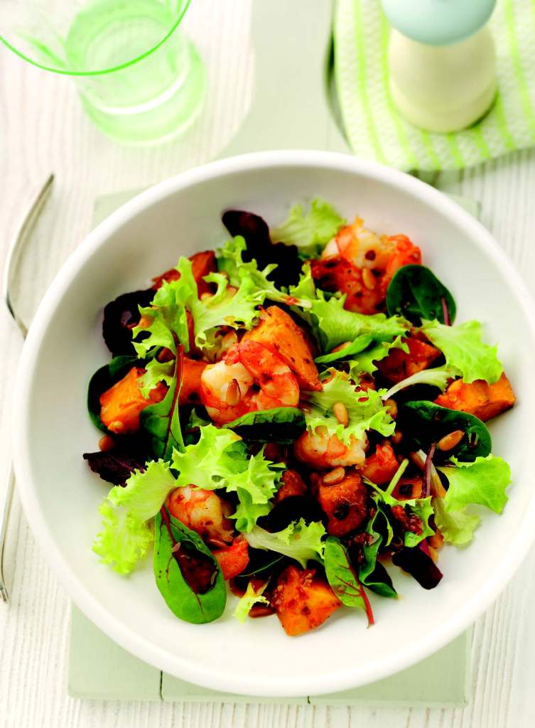 Sweet Potato & Prawn Salad