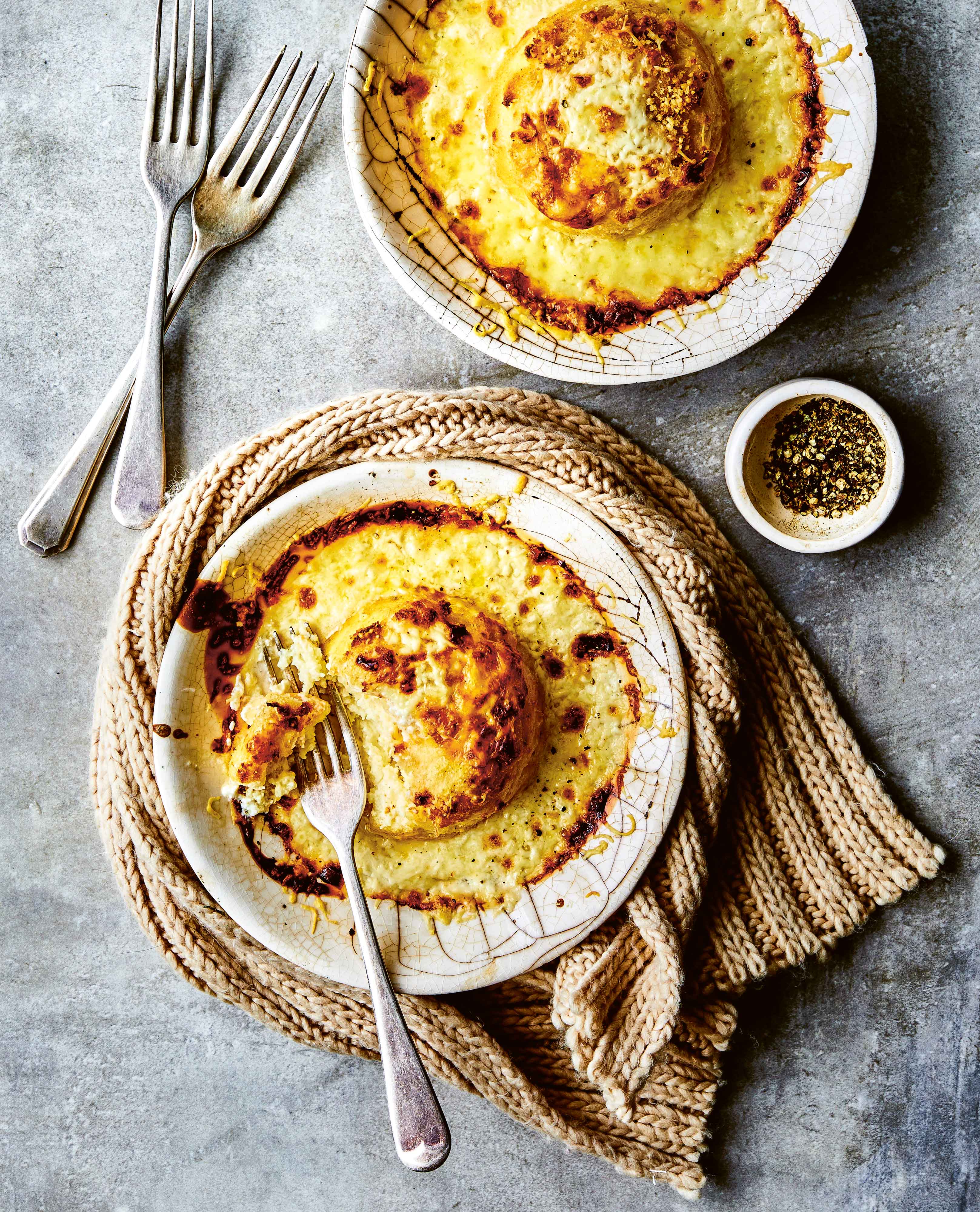 Twice-baked Cheese Soufflés