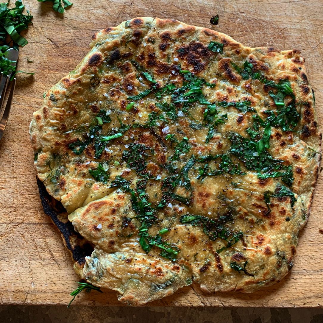 Ben Tish’s Wild Garlic & Mustard Oil Flatbreads