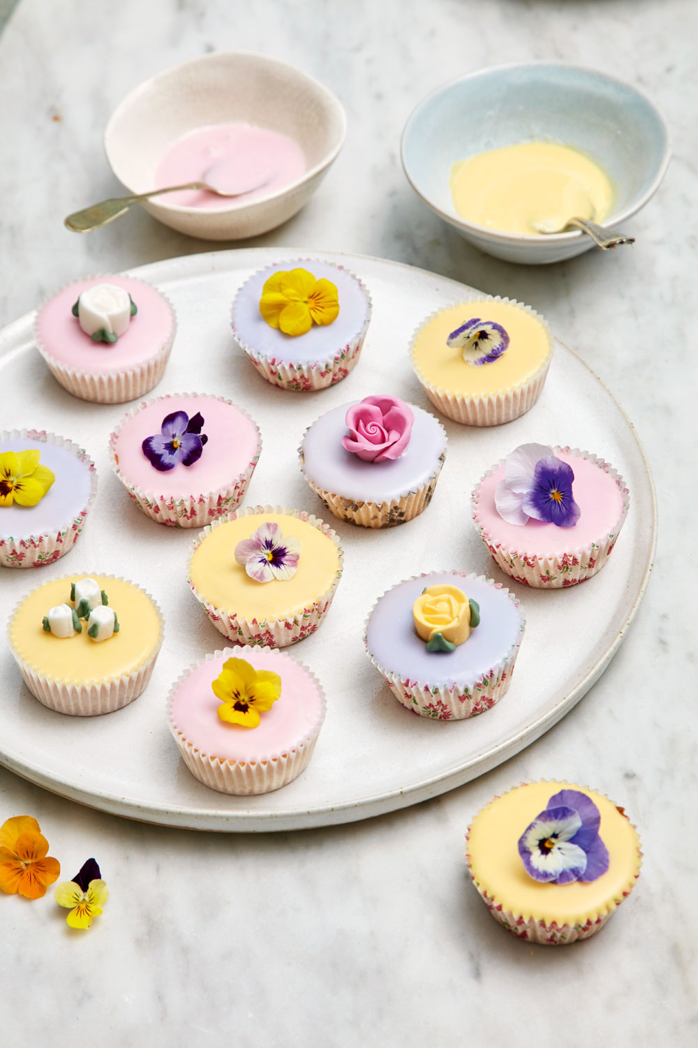 Mary Berry’s Iced Queen Cakes