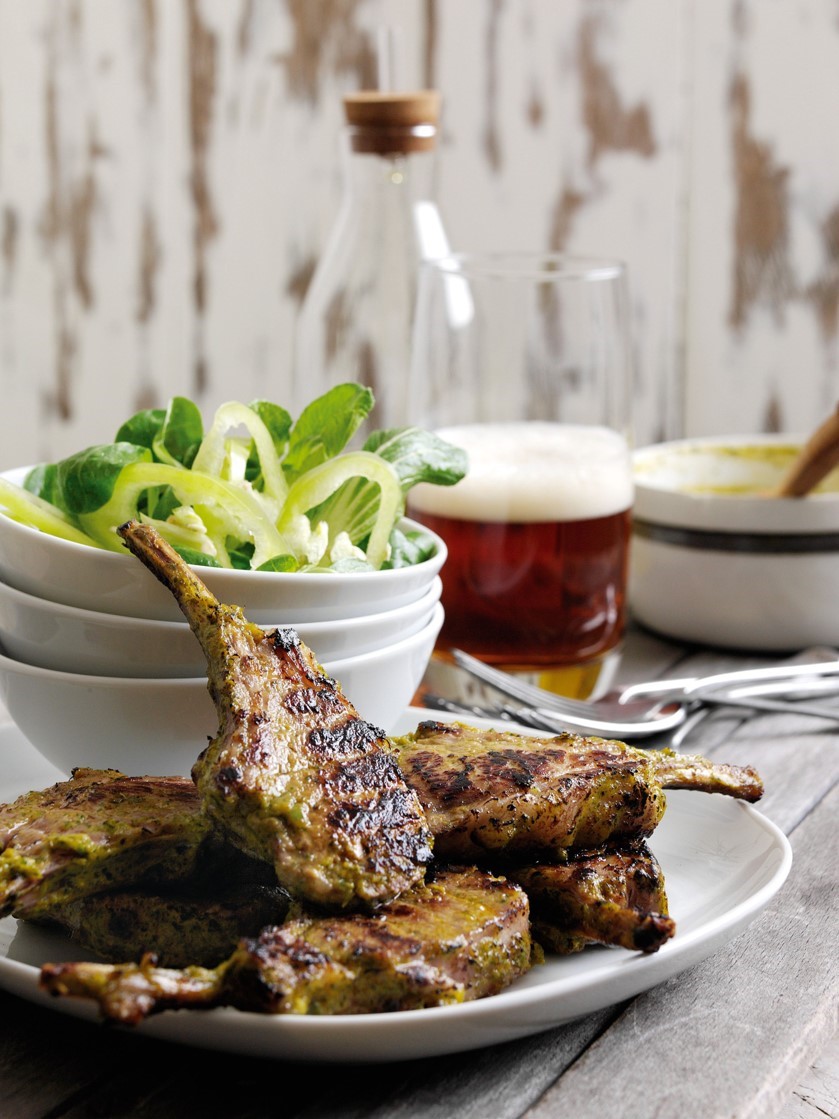 Barbecued Coriander & Ginger Lamb Chops