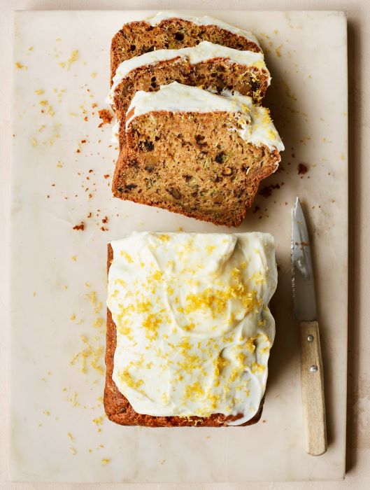 Courgette Loaf Cake with Lemon Frosting