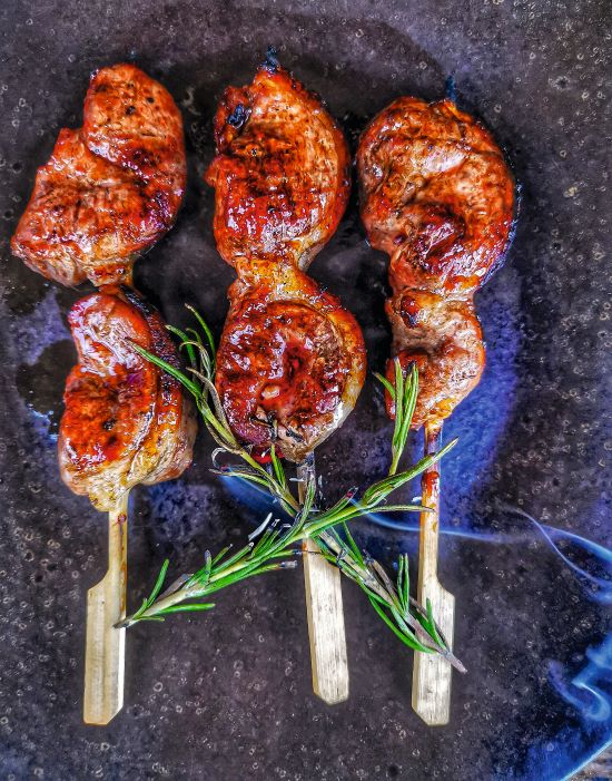 The Best Honey & Sriracha Duck Skewers