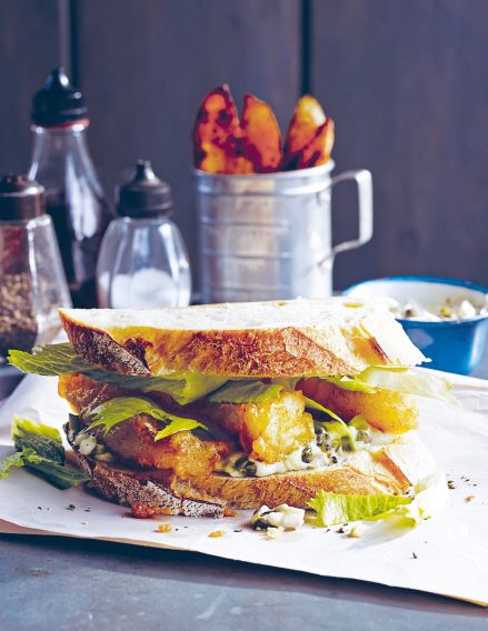 Posh Fish Finger Sandwich & Homemade Tartare Sauce