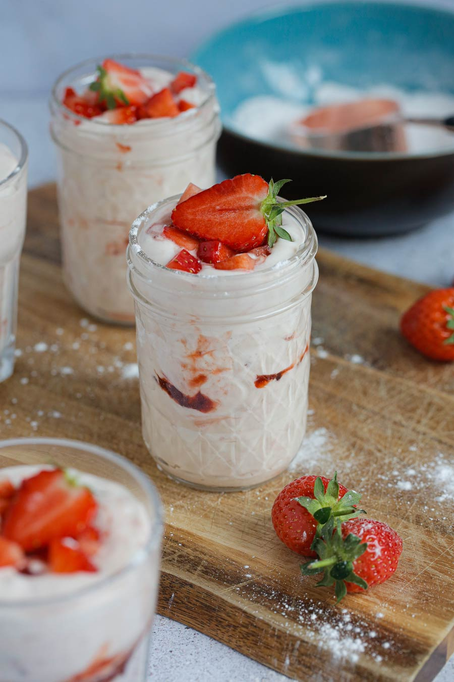 Vegan Rhubarb & Strawberry Fool