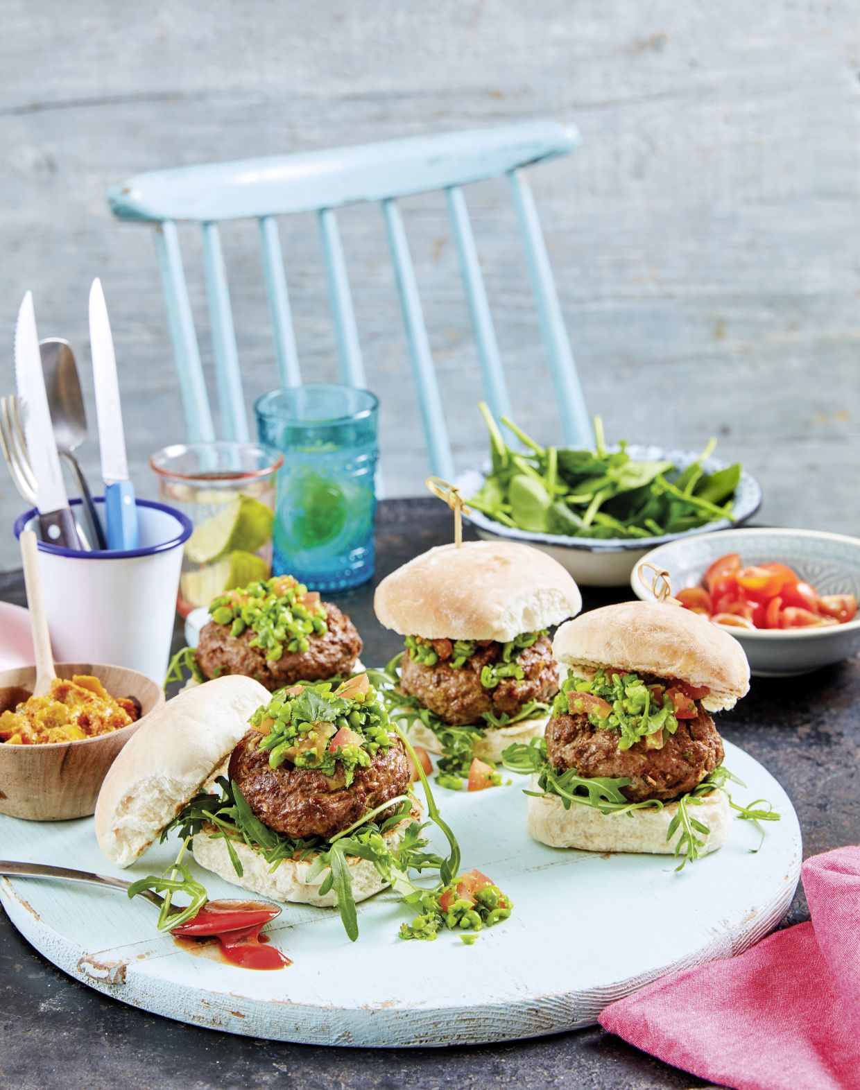 Indian Spiced Lamb Burgers