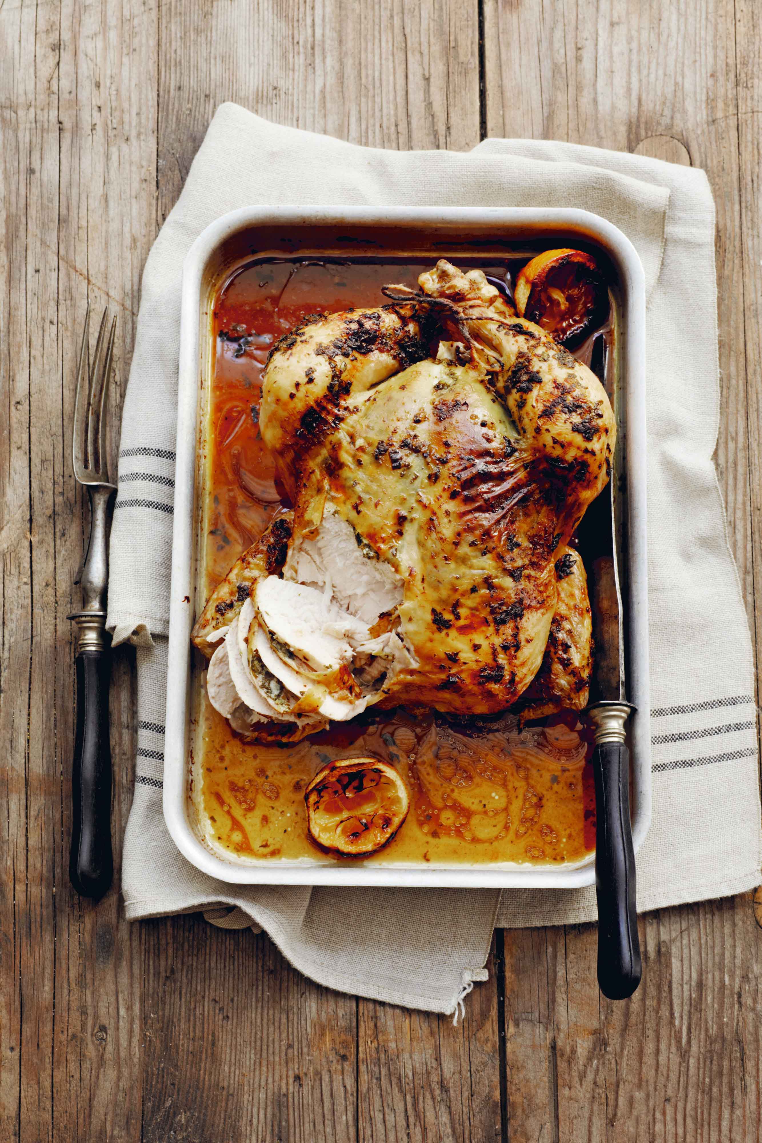 Garlic Butter Roast Chicken