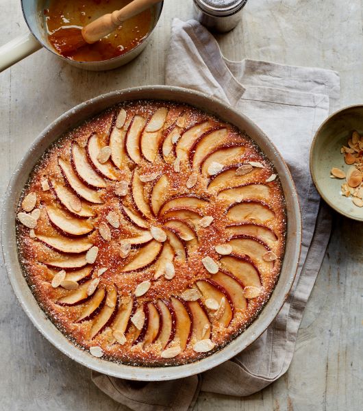 Mary Berry’s Brioche Frangipane Apple Pudding