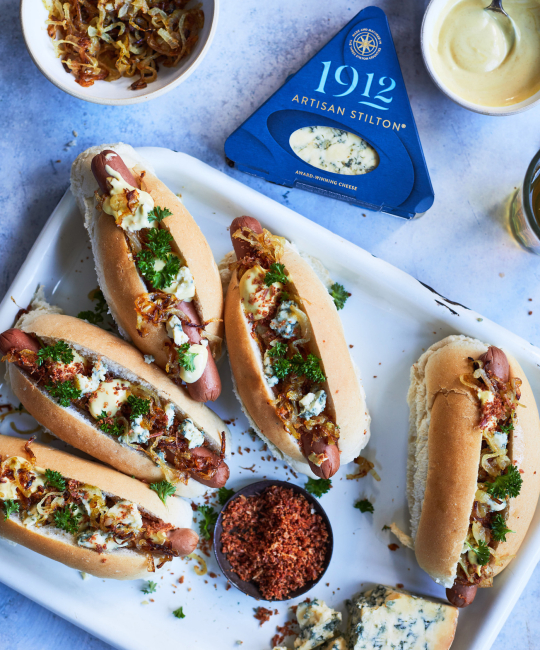 Image for Recipe - Ultimate Loaded Hot Dogs with 1912 Stilton®